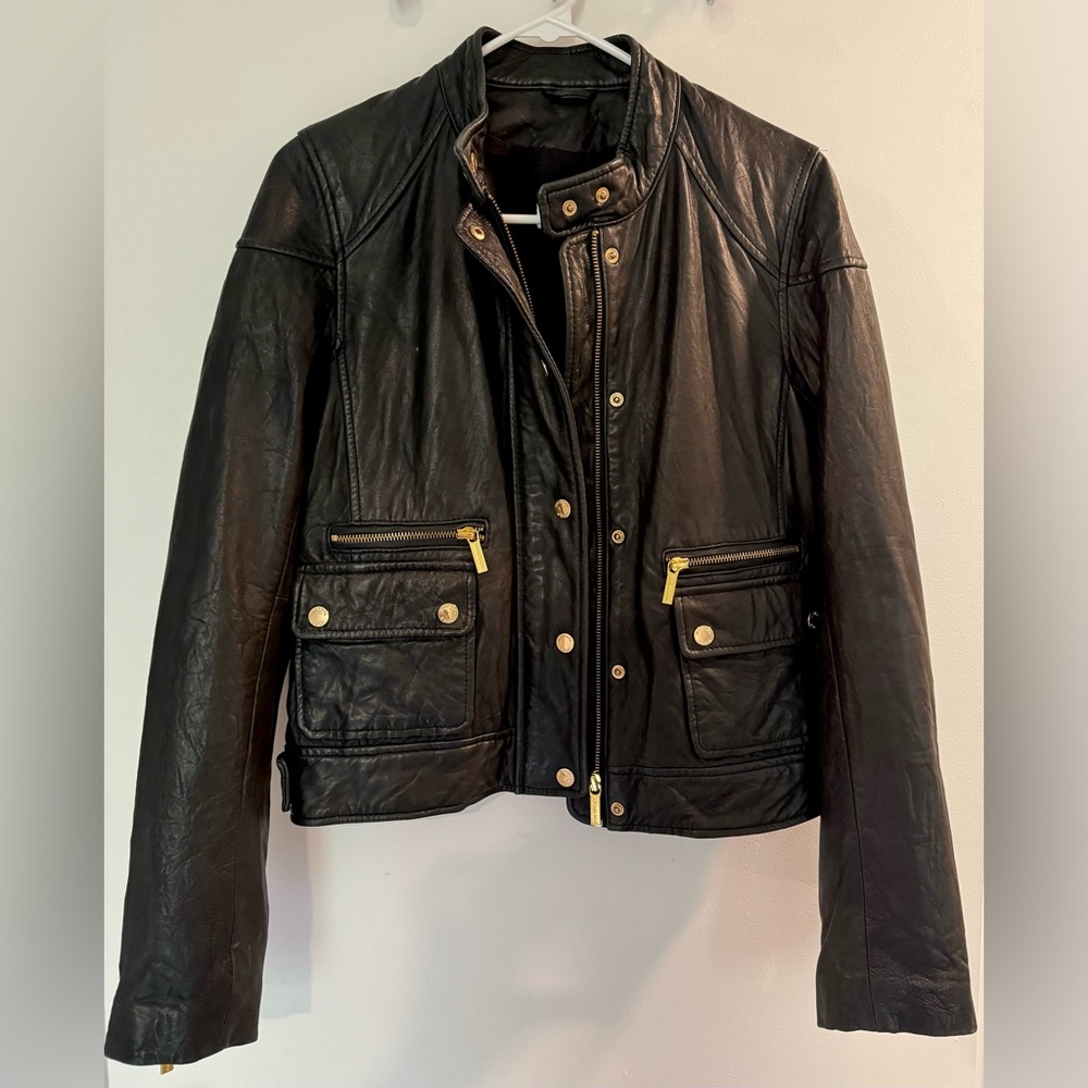 Lightly worn genuine leather Michael Kors jacket.